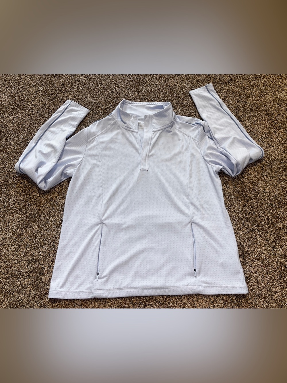 Mondetta Ladies' Quarter Zip Active Top size L EUC Athletic Lightweight